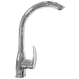 SINGLE-HANDLER PILLAR MIXER KITCHEN TAP (CHROME)