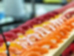 Premium sushi selection for event catering