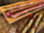Assorted sushi display for private catering