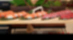 Fresh sushi display for private event catering