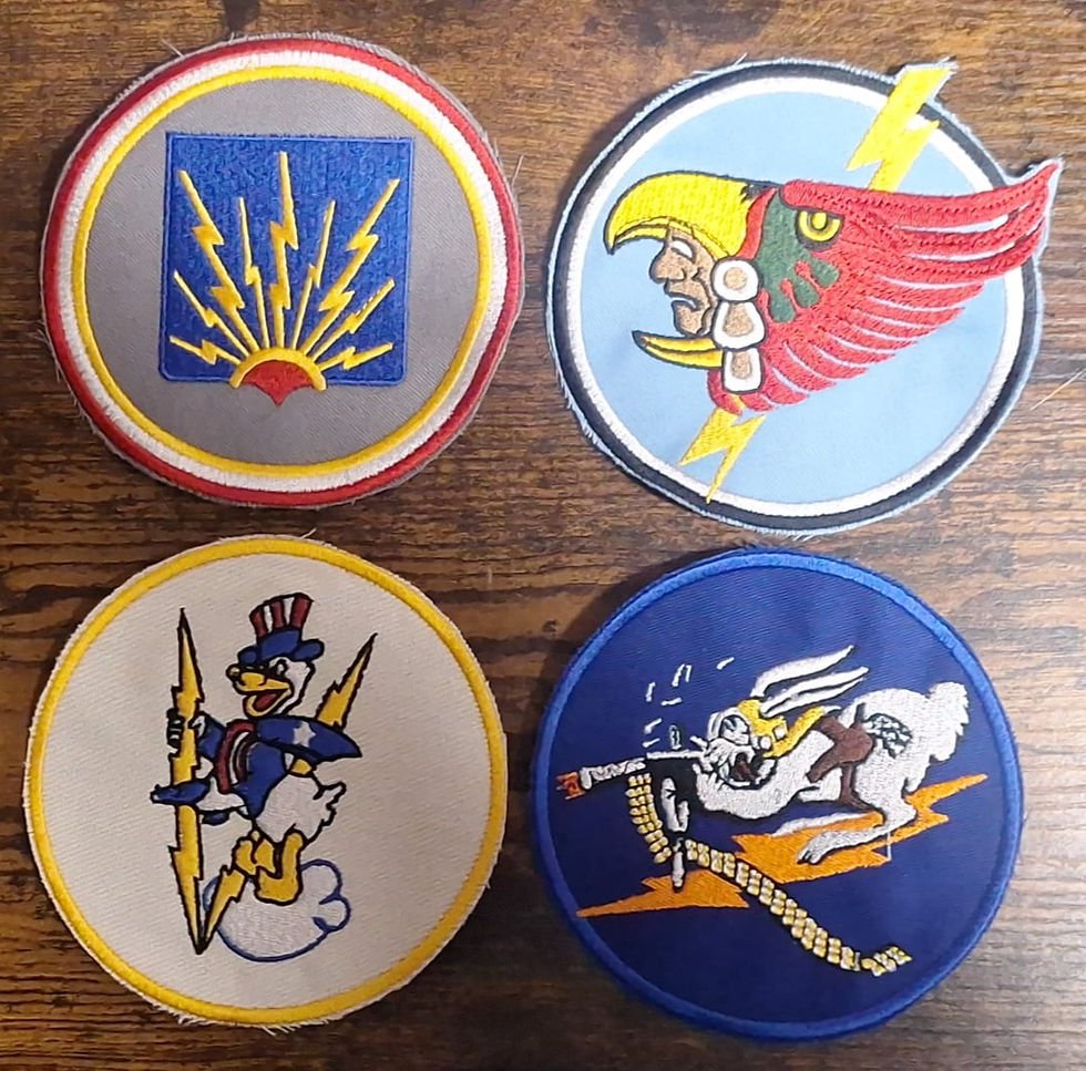 Thumbnail: TYPE 1-5 of 5 Variants - USAAF Fighter Group & Fighter Squadron Pocket Patches