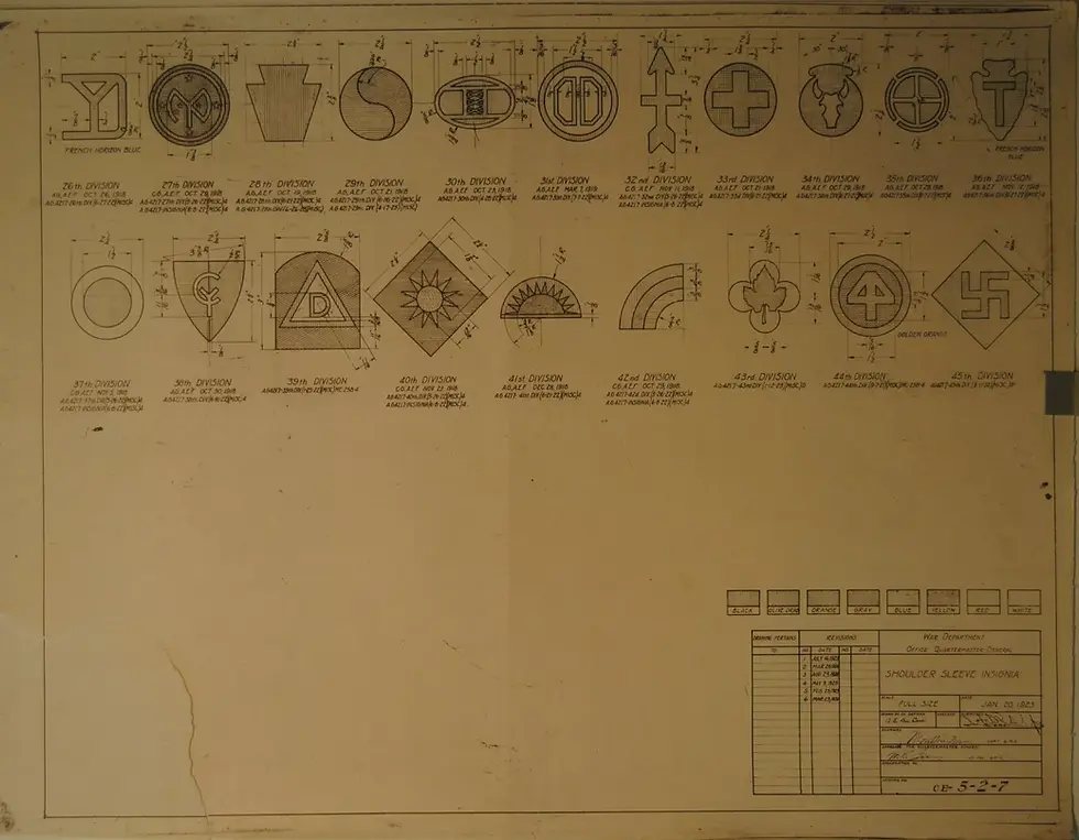 Thumbnail: WW1/WW2 U.S. Schematic Drawings (Webbing, Equipment, Tools, etc.)