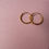 Thumbnail: Medium Swirl Gold Hoop Earrings