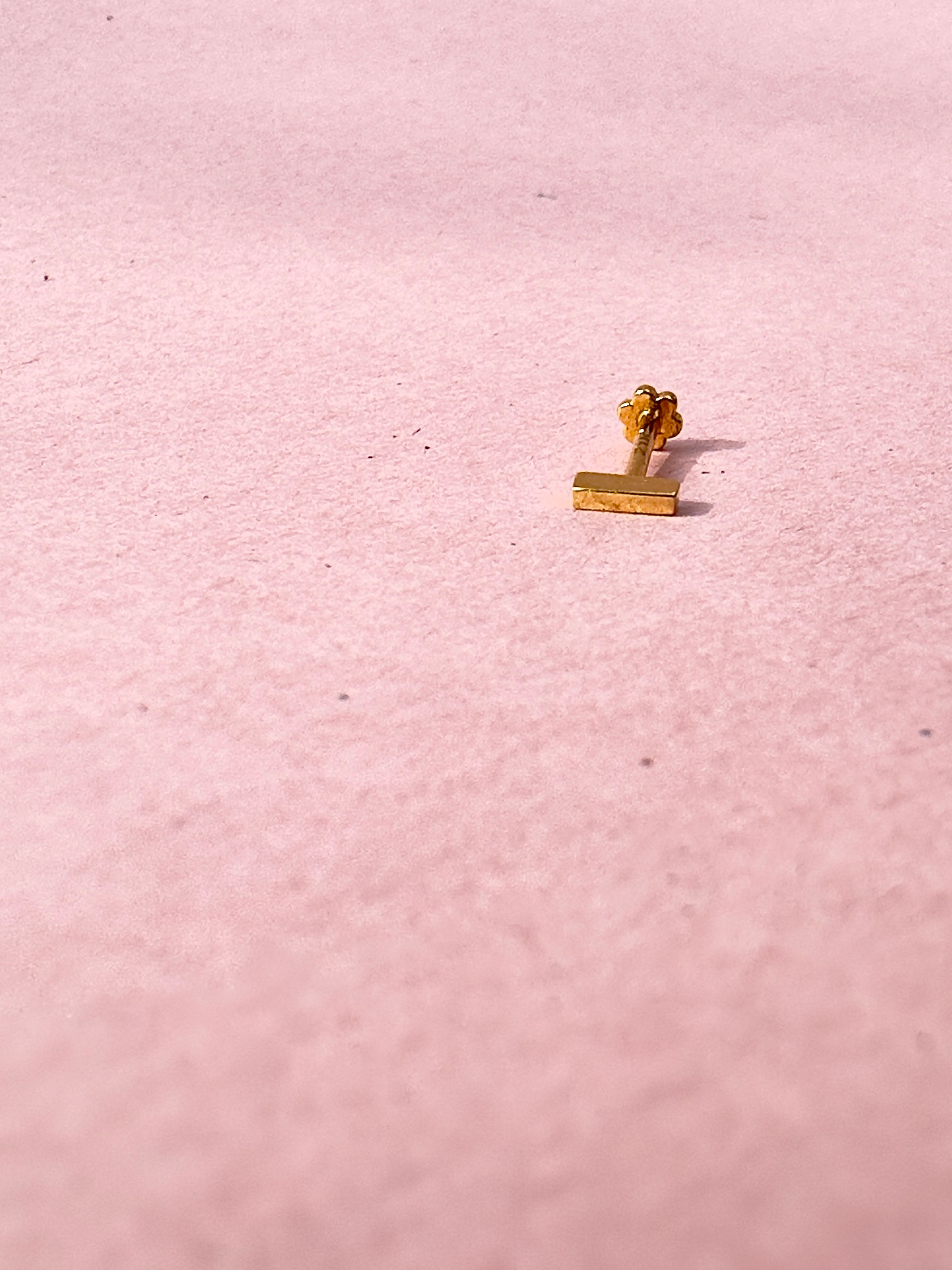 Mini Bar Gold Stud Earring