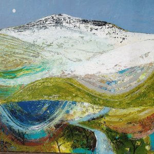 Abstract Landscape 2 - Acrylic on board