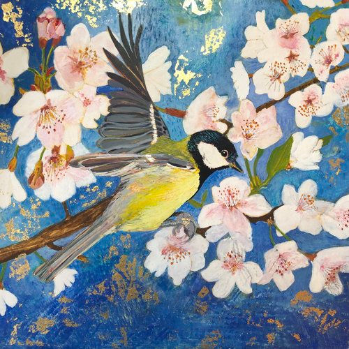 Blossom - Egg tempera on gesso