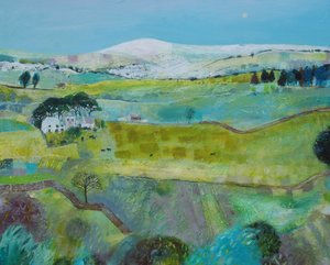 Distant Snow - Acrylic on board