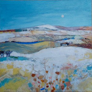 Snowy Landscape - Acrylic on board