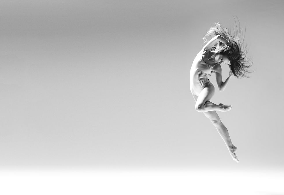 Ballet Dancer in Mid-Air