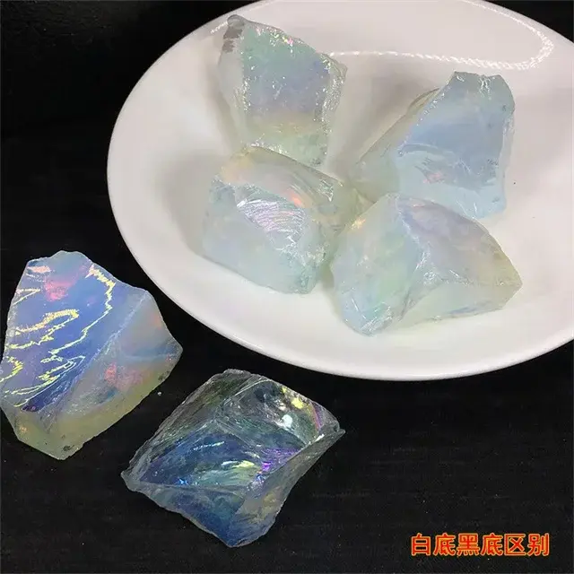 Thumbnail: Spiritual Raw Crystal Stones Angel Aura White Opal Rough Stone for Decor