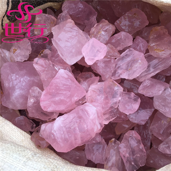 Thumbnail: Natural Rose Quartz Rough Gemstone Crystal Spiritual Healing Crystals for Sale