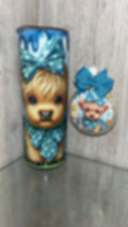 ANY Matching tumbler & freshie set