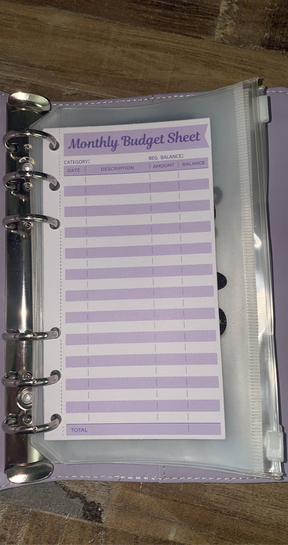 Thumbnail: Add on Monthly Budget sheets