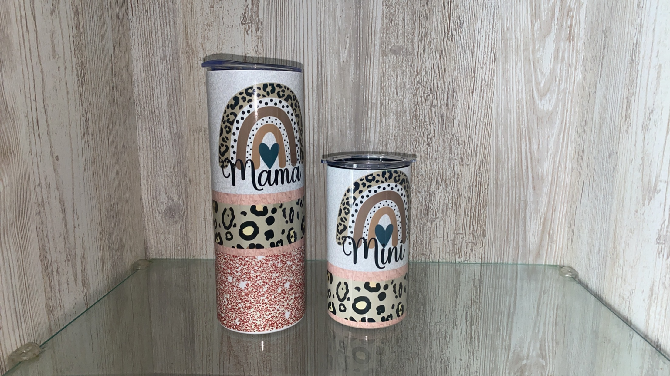 Mama & Mini Rainbow Tumbler Set