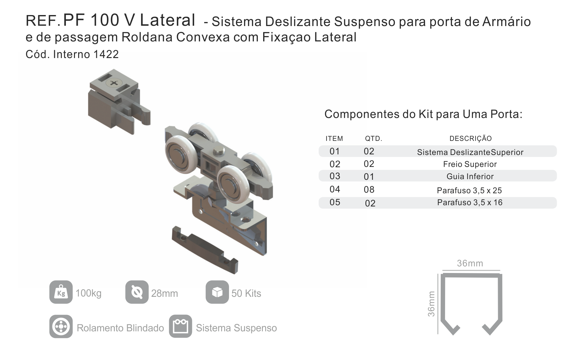PF 100 V LATERAL