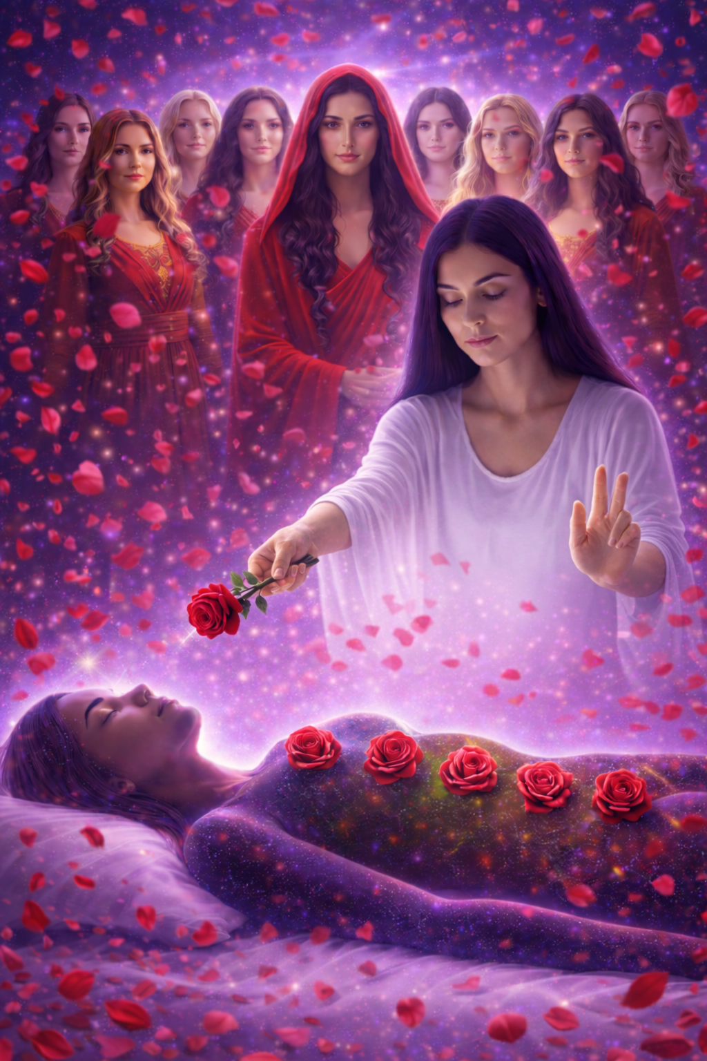 Sessão de Cura com as Rosas