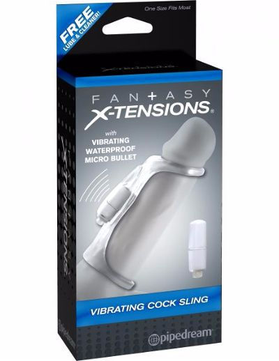 Vibrating Cock Sling Clear