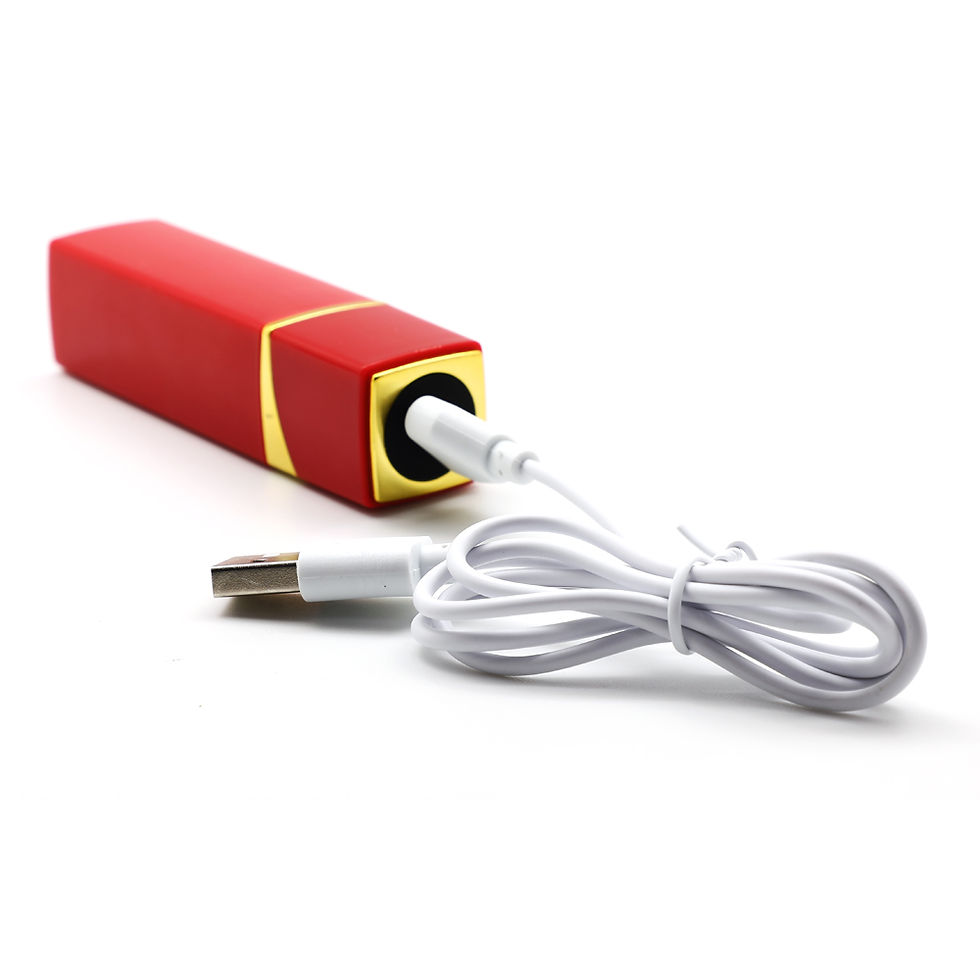 Thumbnail: 10-Speed Rechargeable Silicone Lipstick Vibrator