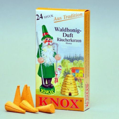 #013-160 - Famous KNOX Brand "Forest Honey" Incense Cones - Box of 24
