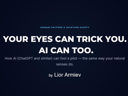 AI vs. Human Illusions in Flight