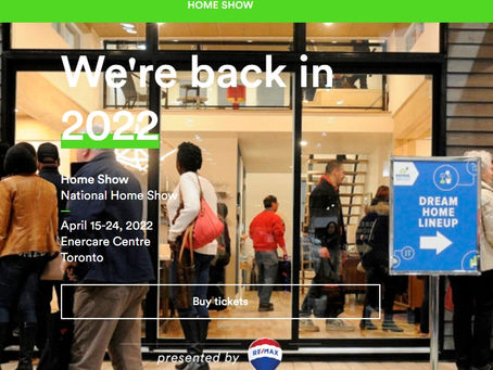 Find us at the Toronto National Home Show