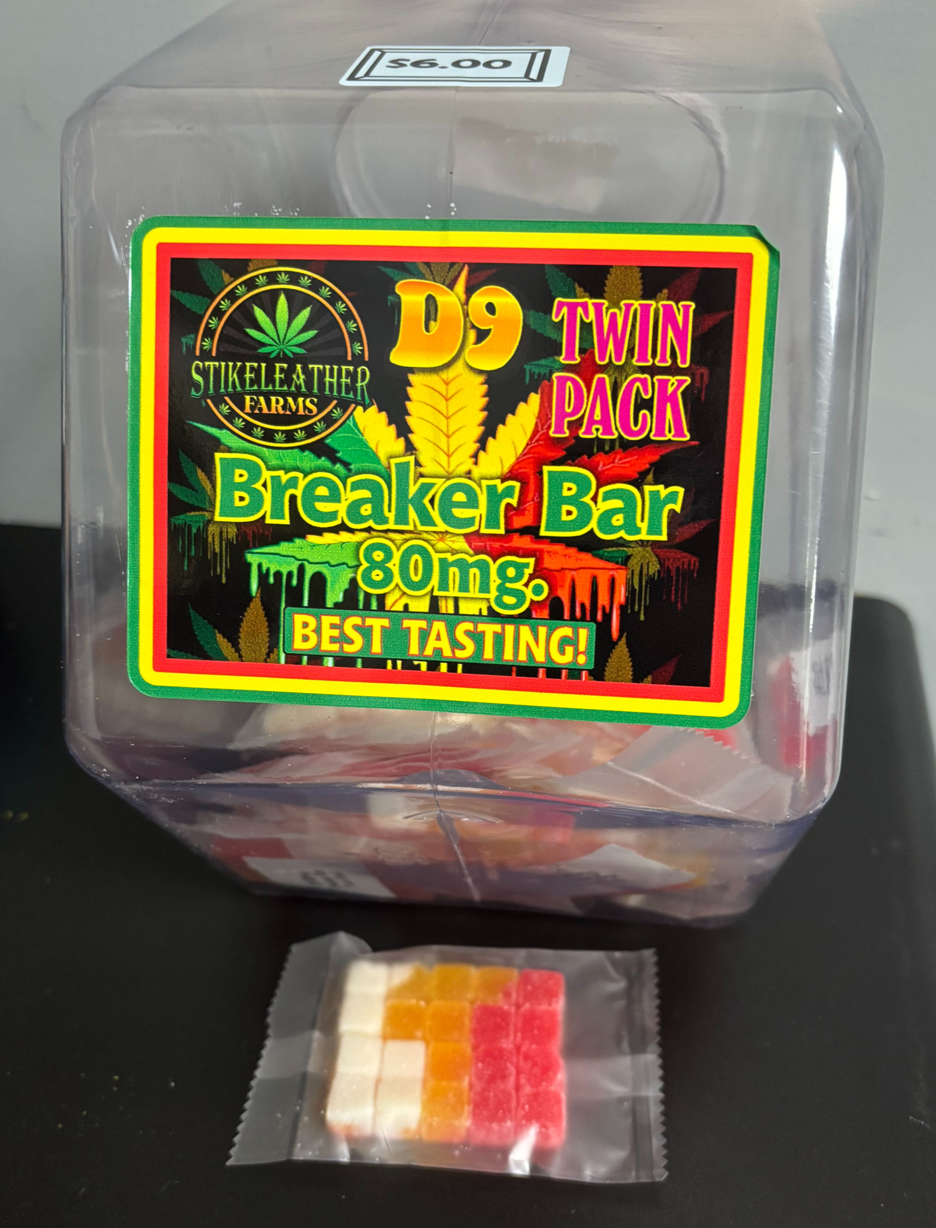 Gummy - D9 80mg Breaker Bar Twin Pack