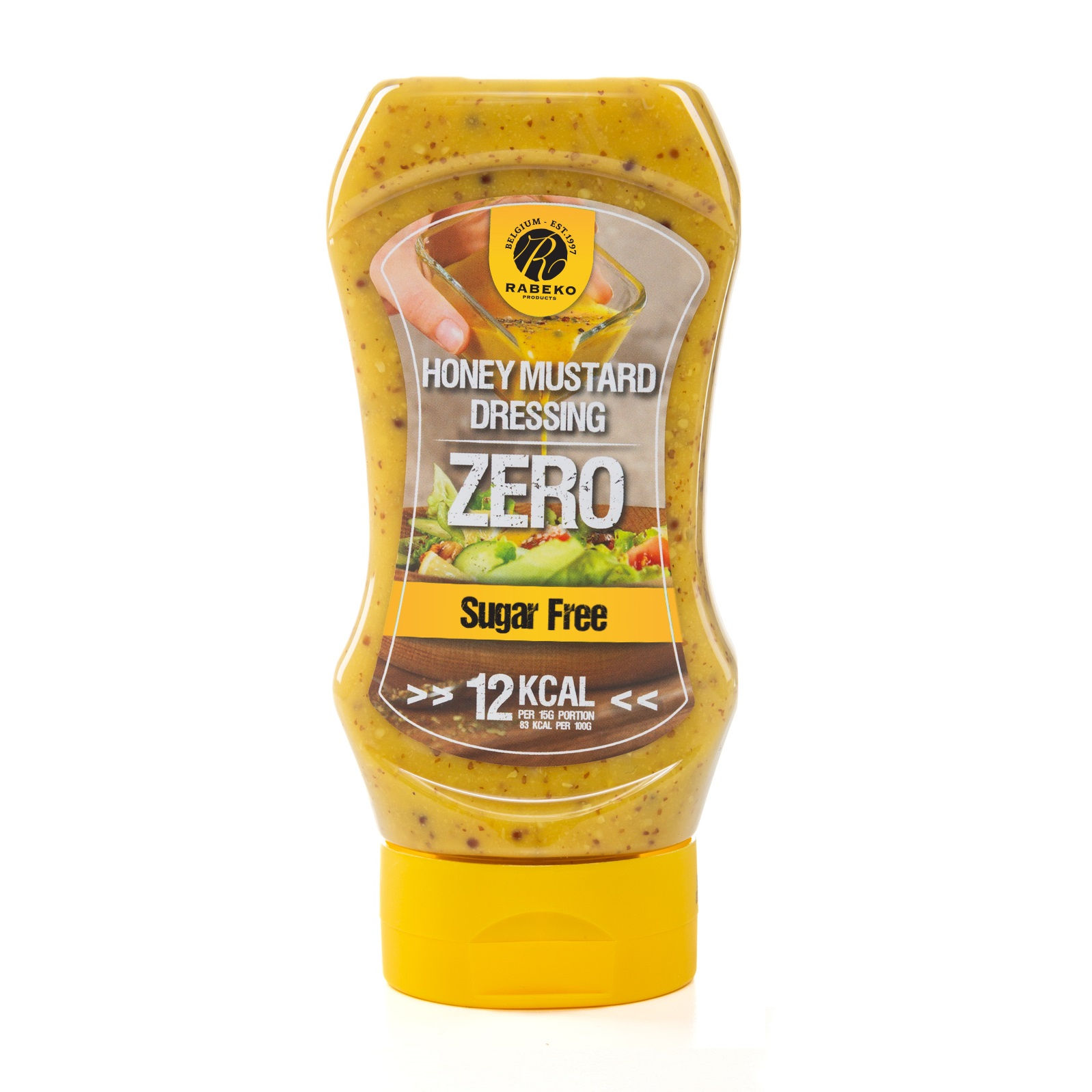 RABEKO Honing mosterd saus - zero calorie saus (330 ml)