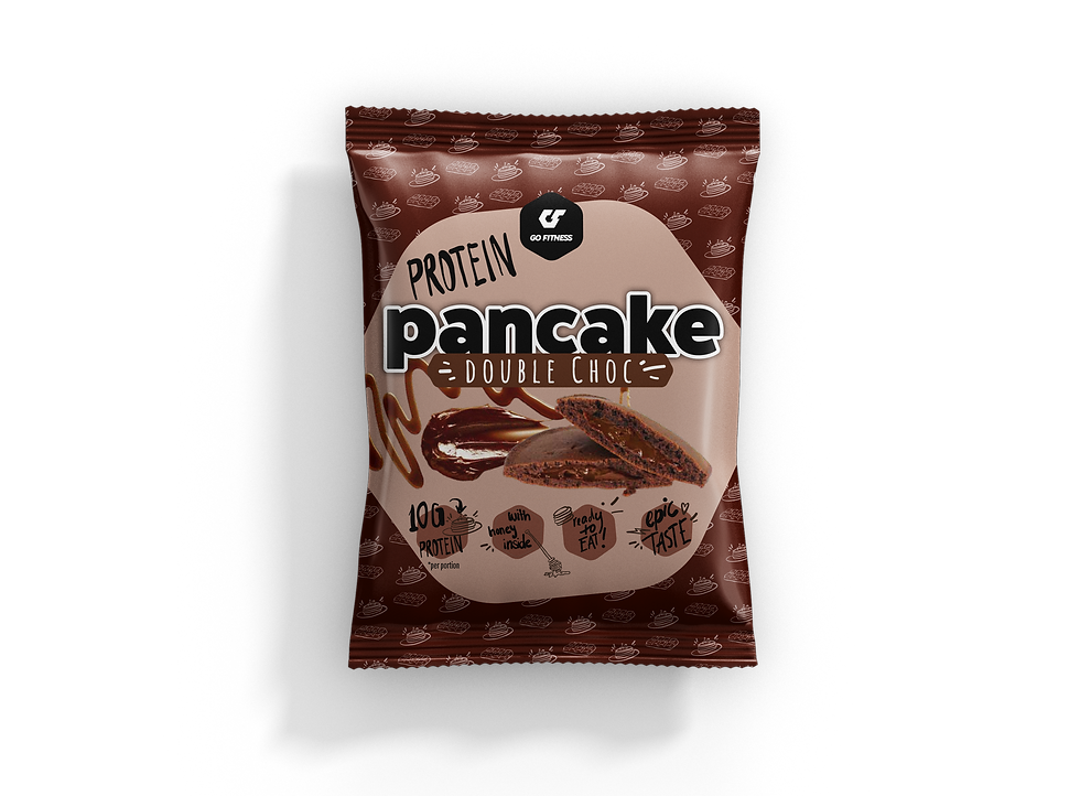 Thumbnail: Go FItness Protein Pancakes, heerlijk met chocolade gevulde proteine chocolade pannenkoek