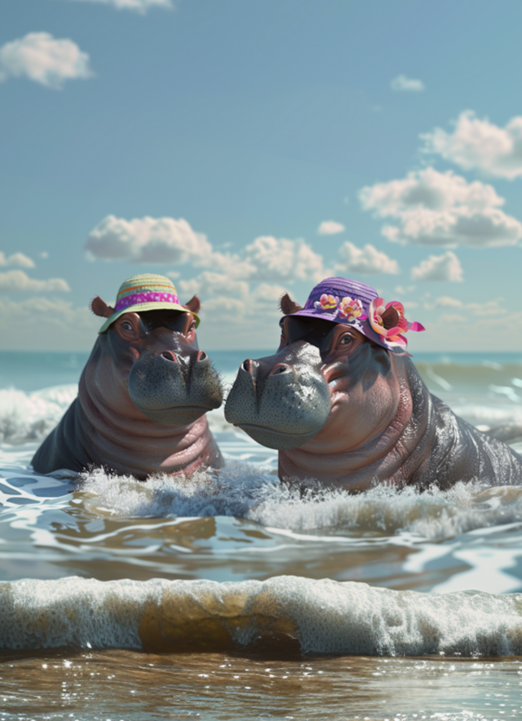 Beach Day - Hippo
