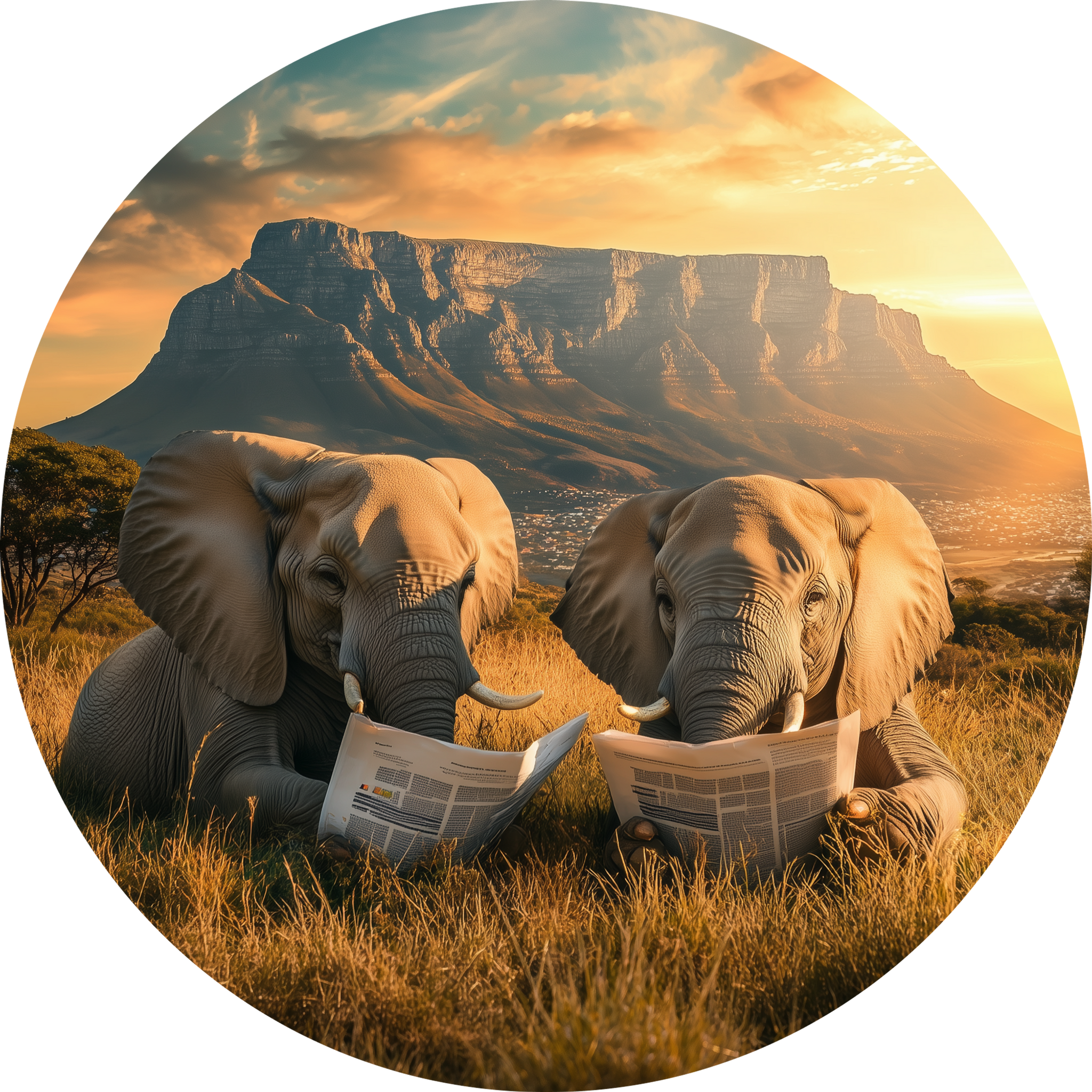 Table Mountain - Elephants