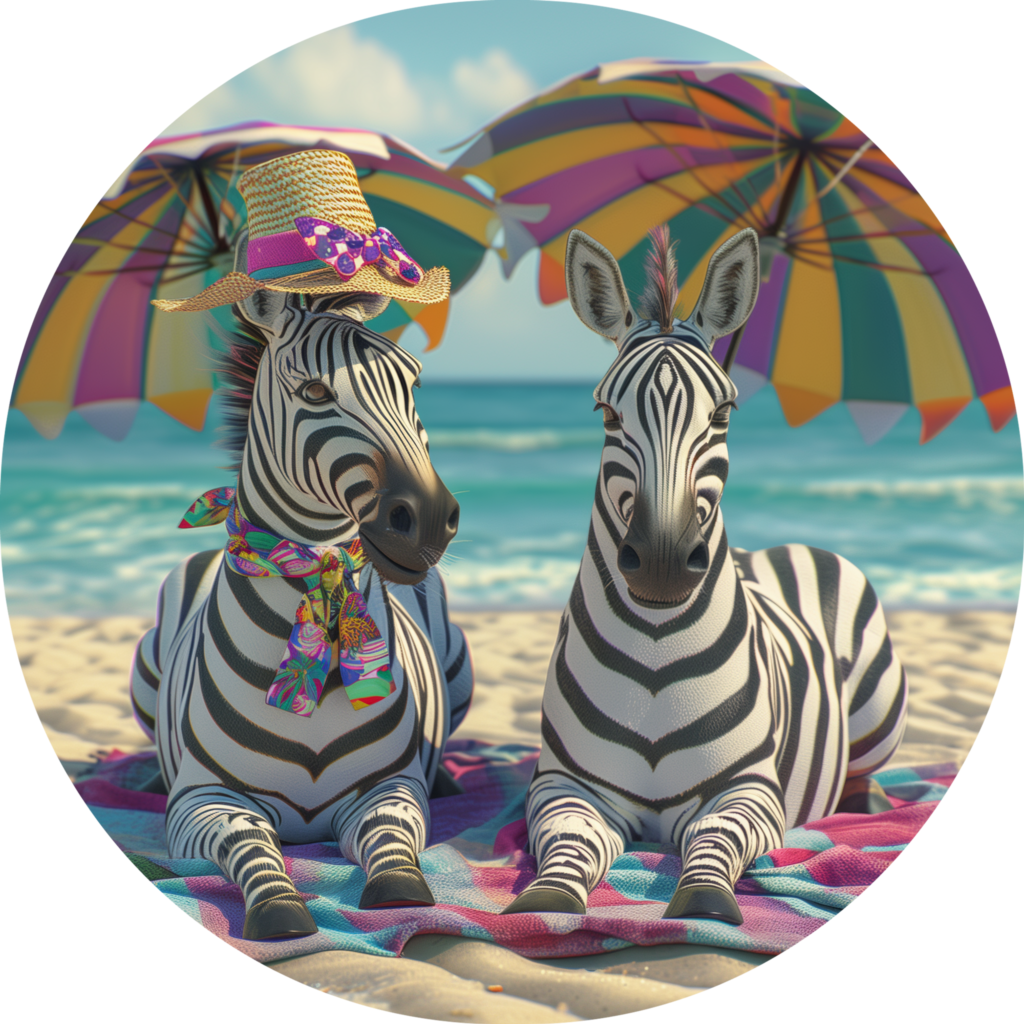 Beach Day - Zebra