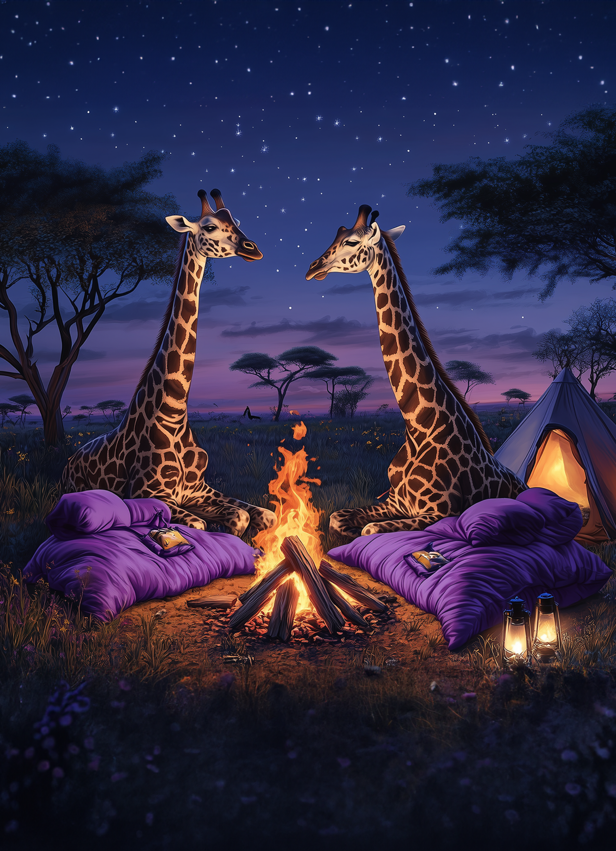 Camping - Giraffes