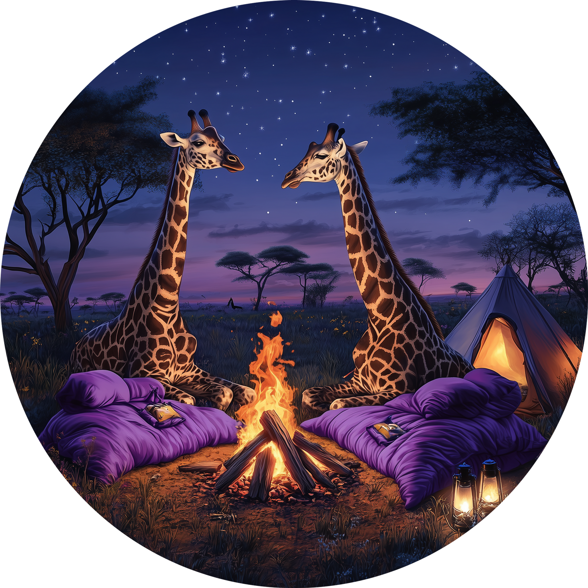 Camping - Giraffes