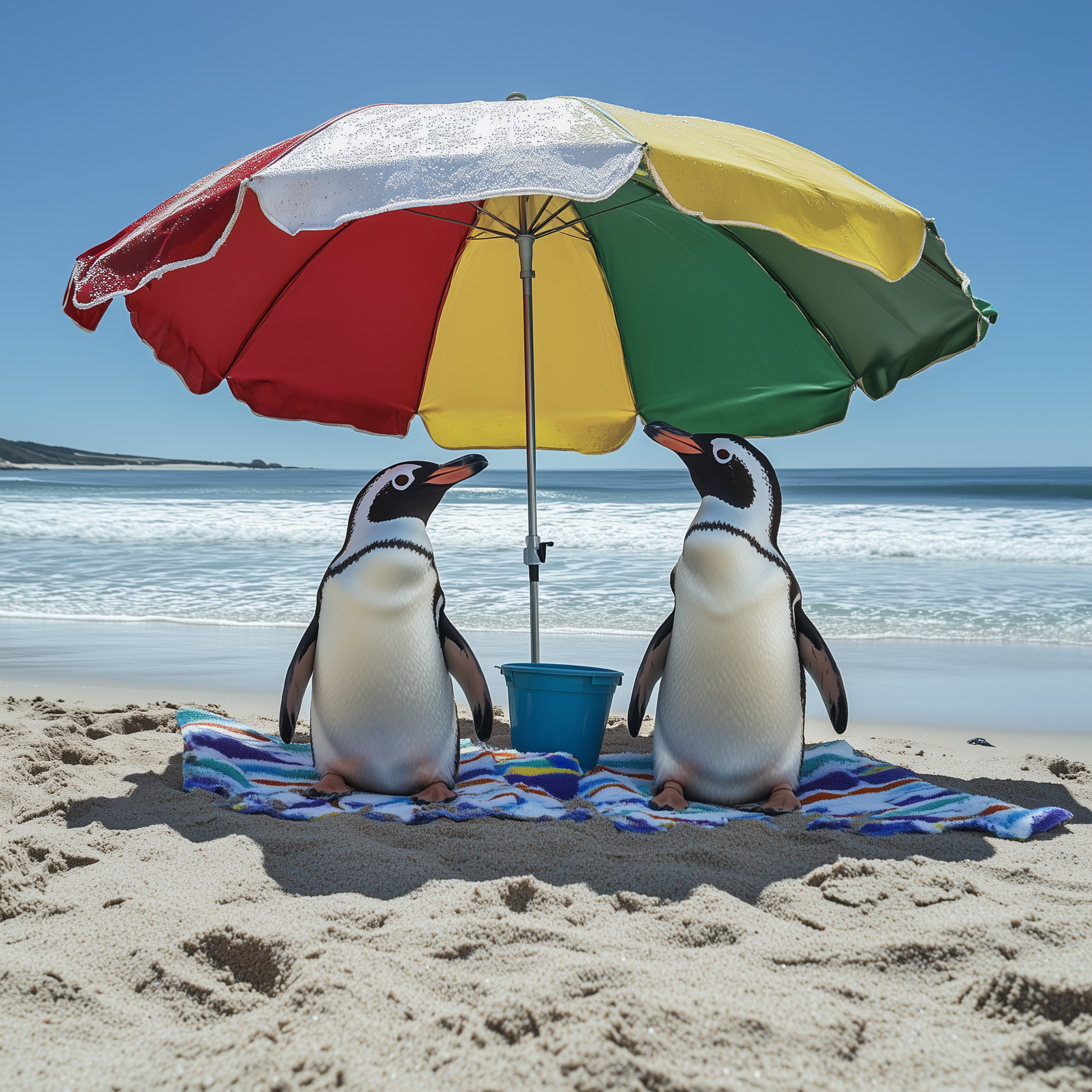 Beach Day - Penguin