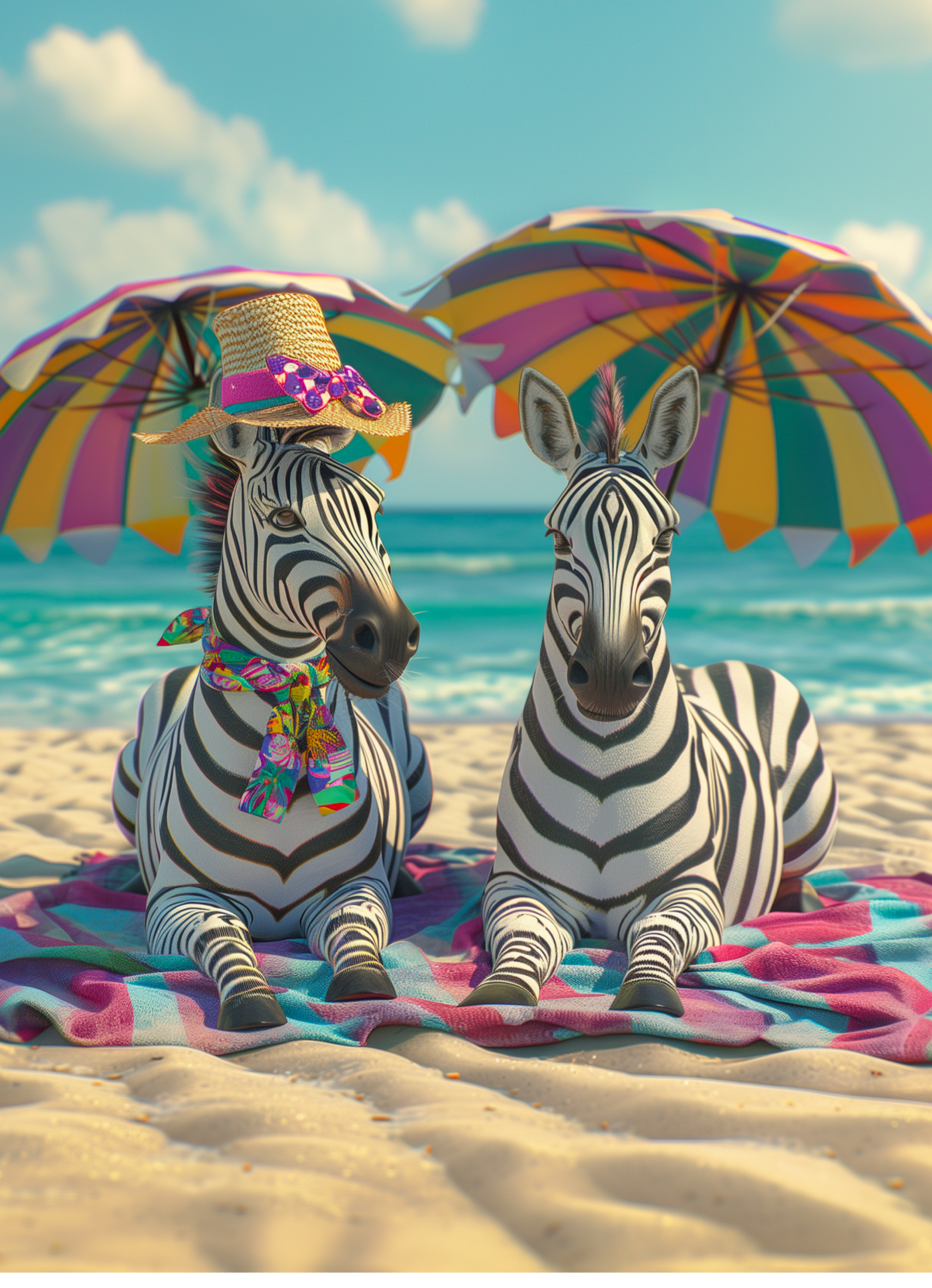 Beach Day - Zebra