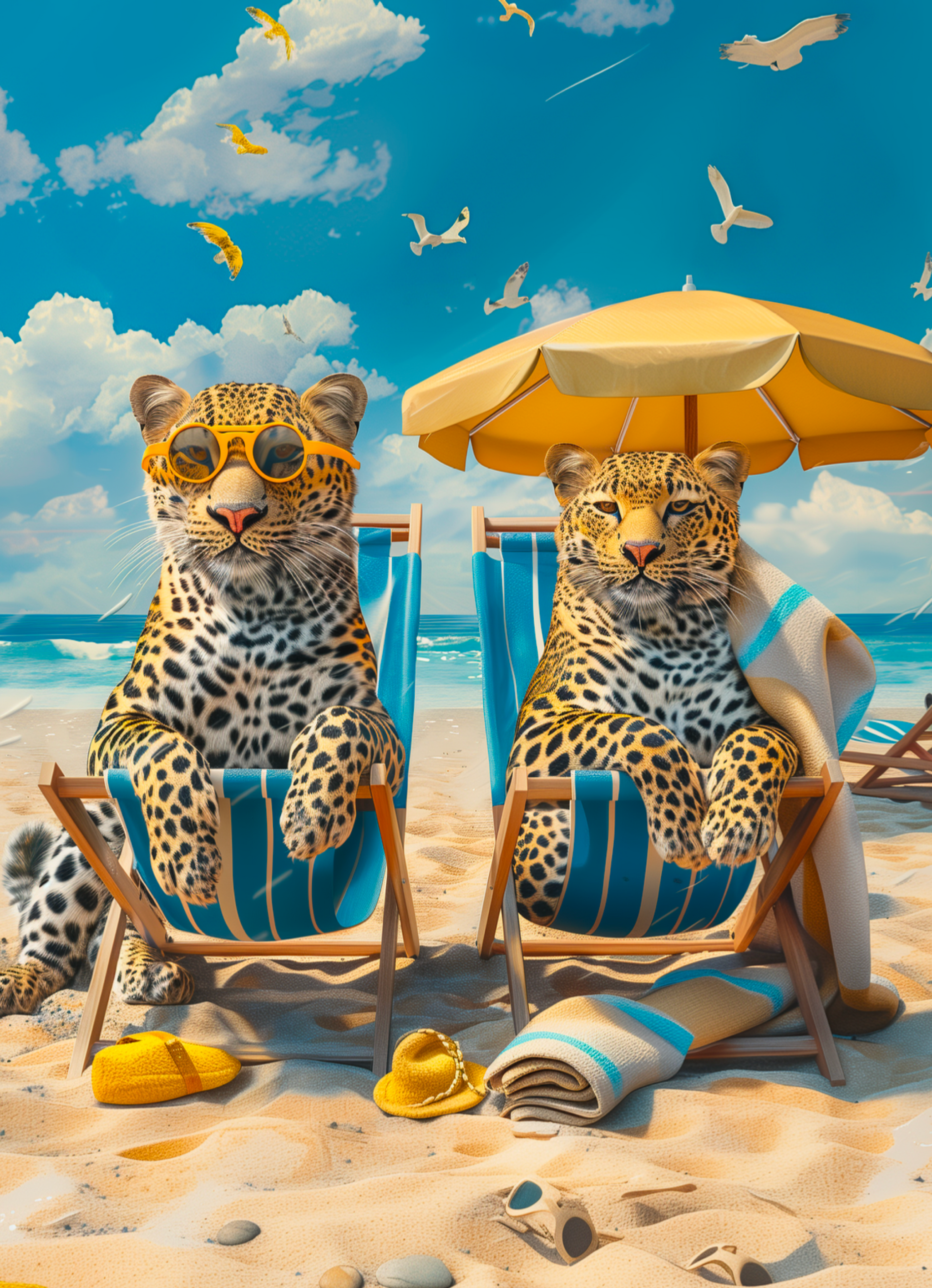 Beach Day - Cheetah