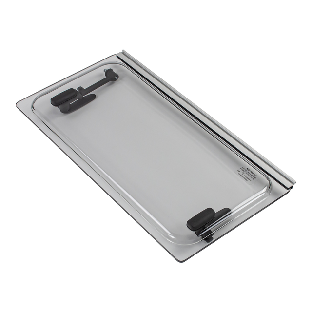 Ausstellscheibe grau S4/S5 500 x 300 mit Click-Clack Aussteller