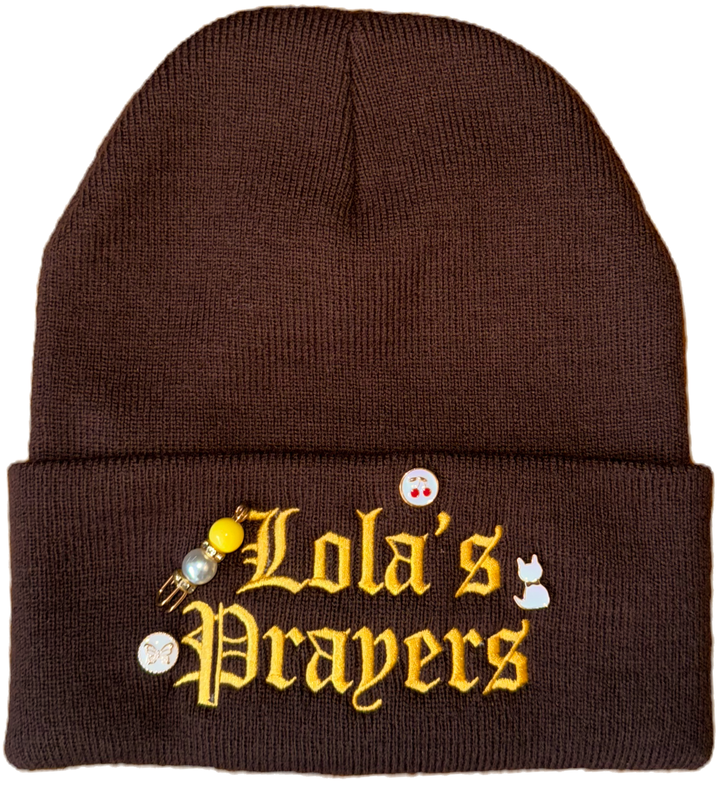 Moreno Brown Lola's Prayers Beanie PEARL EDITION