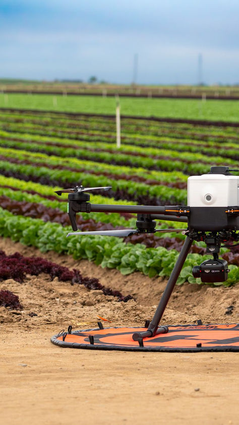 The IF800 Tomcat equipped with the Sentera 6X Multispectral sensor preparing to take off on its autonomous mission