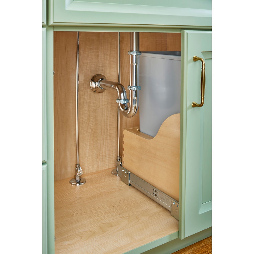 Thumbnail: Wood Pull Out Trash/Waste Container w/Soft Close and Servo Drive System