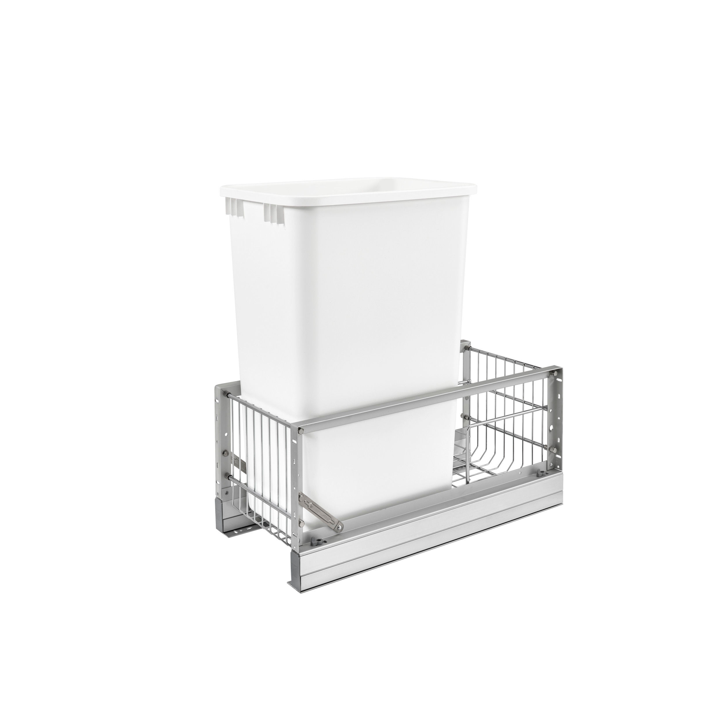 Aluminum  Pull Out Double Trash/Waste Container for Full Height
