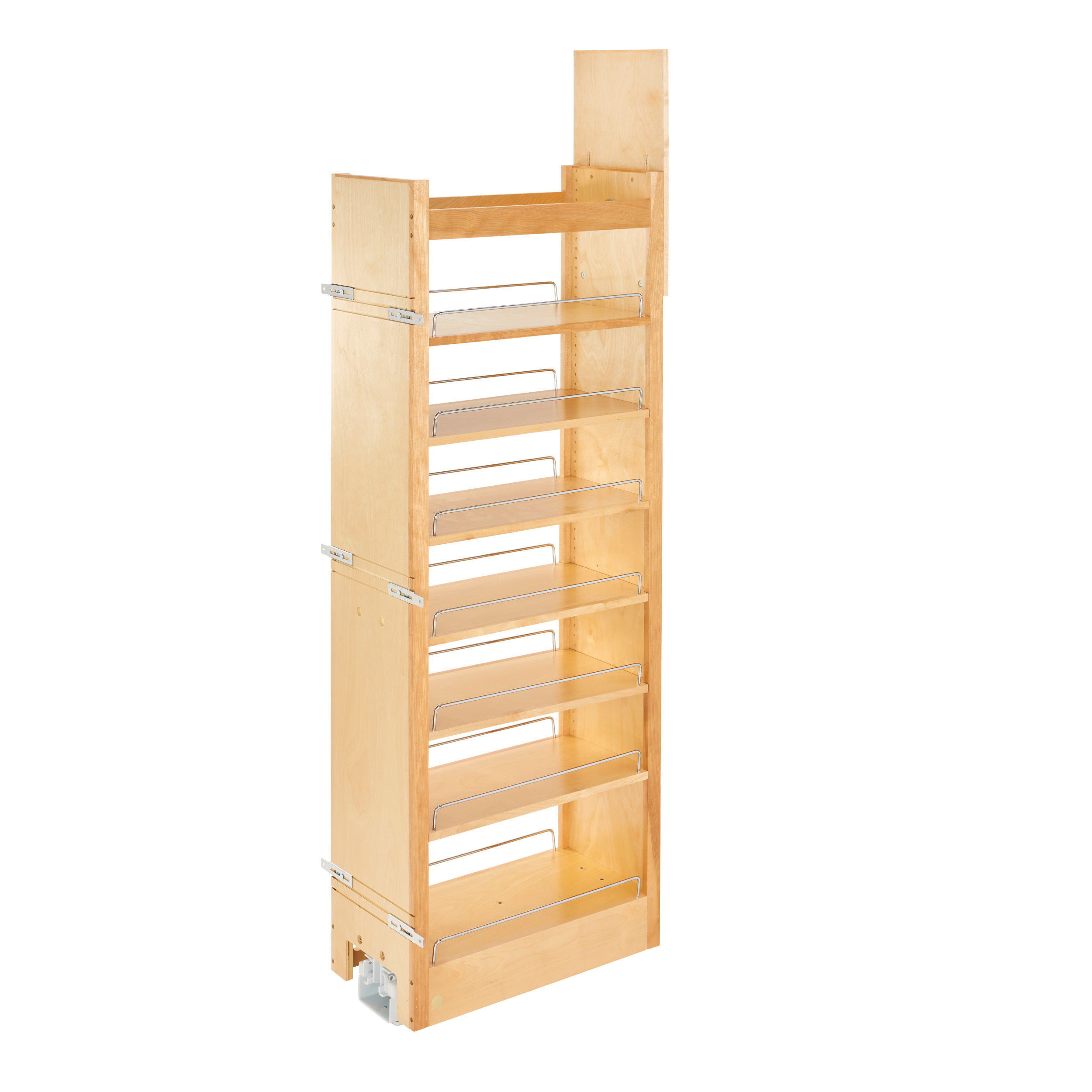 Wood Tall Cabinet Pull Out Pantry Organizer w/Soft Close