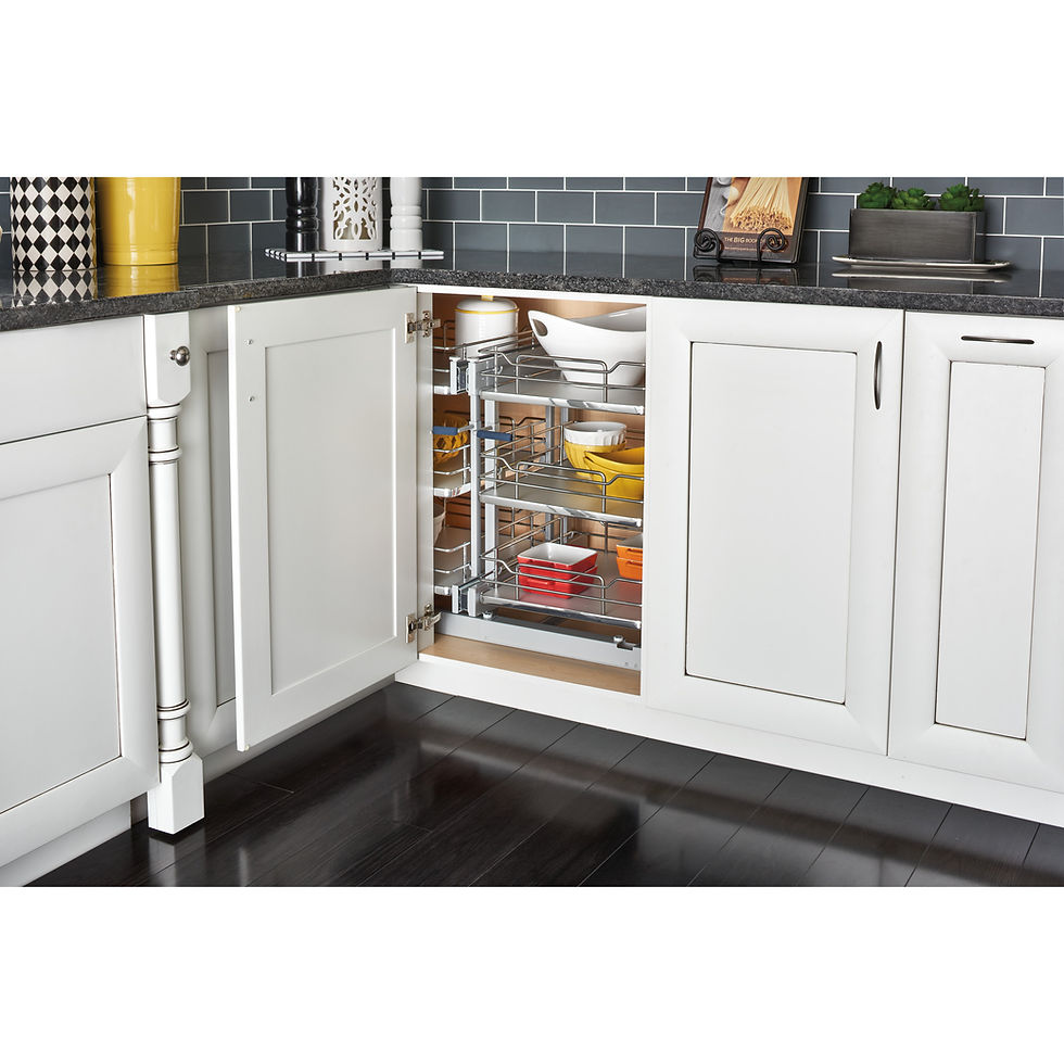 Thumbnail: Steel Bottom Mount Pull Out Waste/Trash Container w/Soft Close