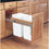 Thumbnail: Wood Top Mount Pull Out Double Trash/Waste Containers