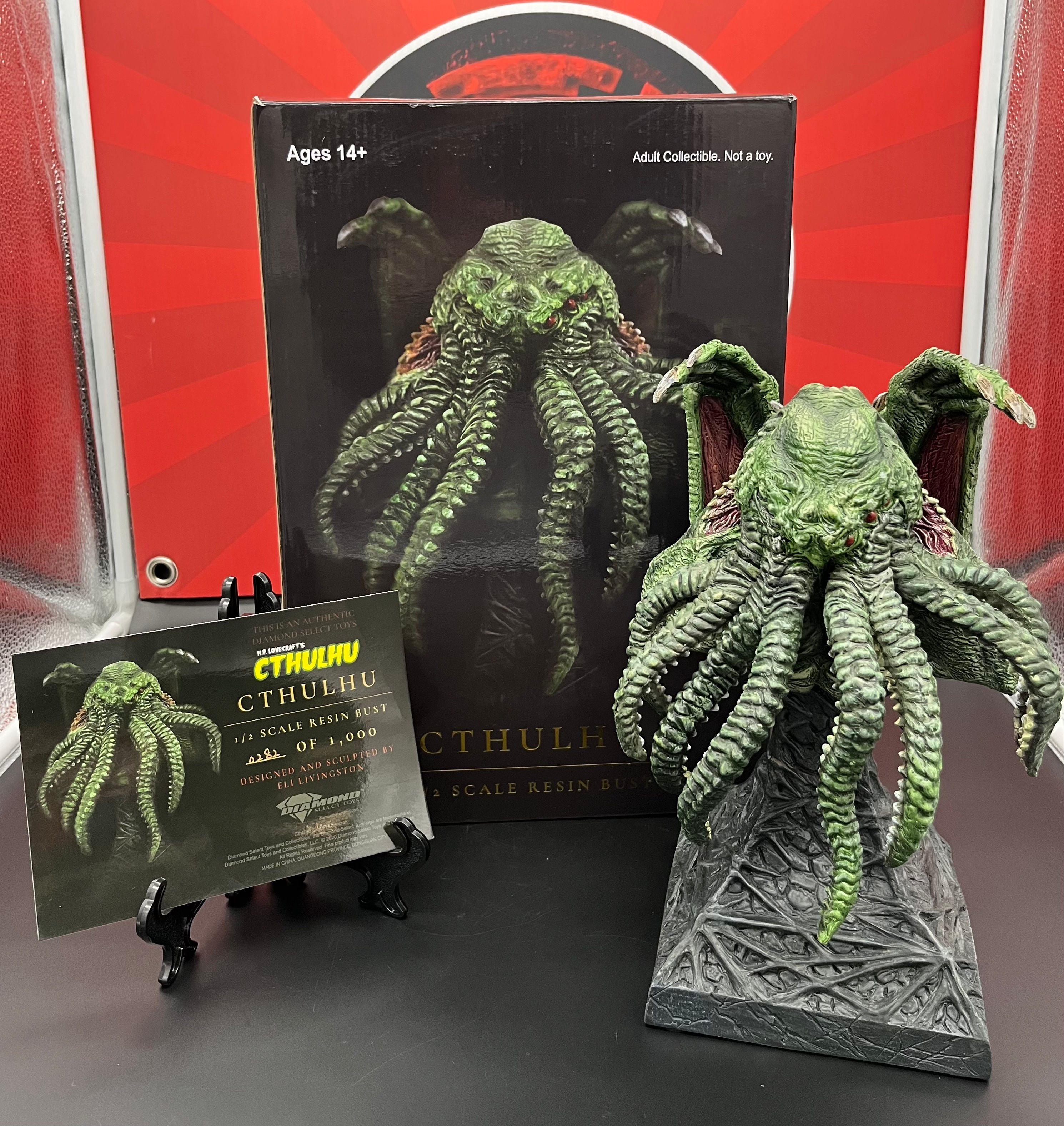 HP Lovecraft Cthulhu 3D Statue (LMT to 1000)