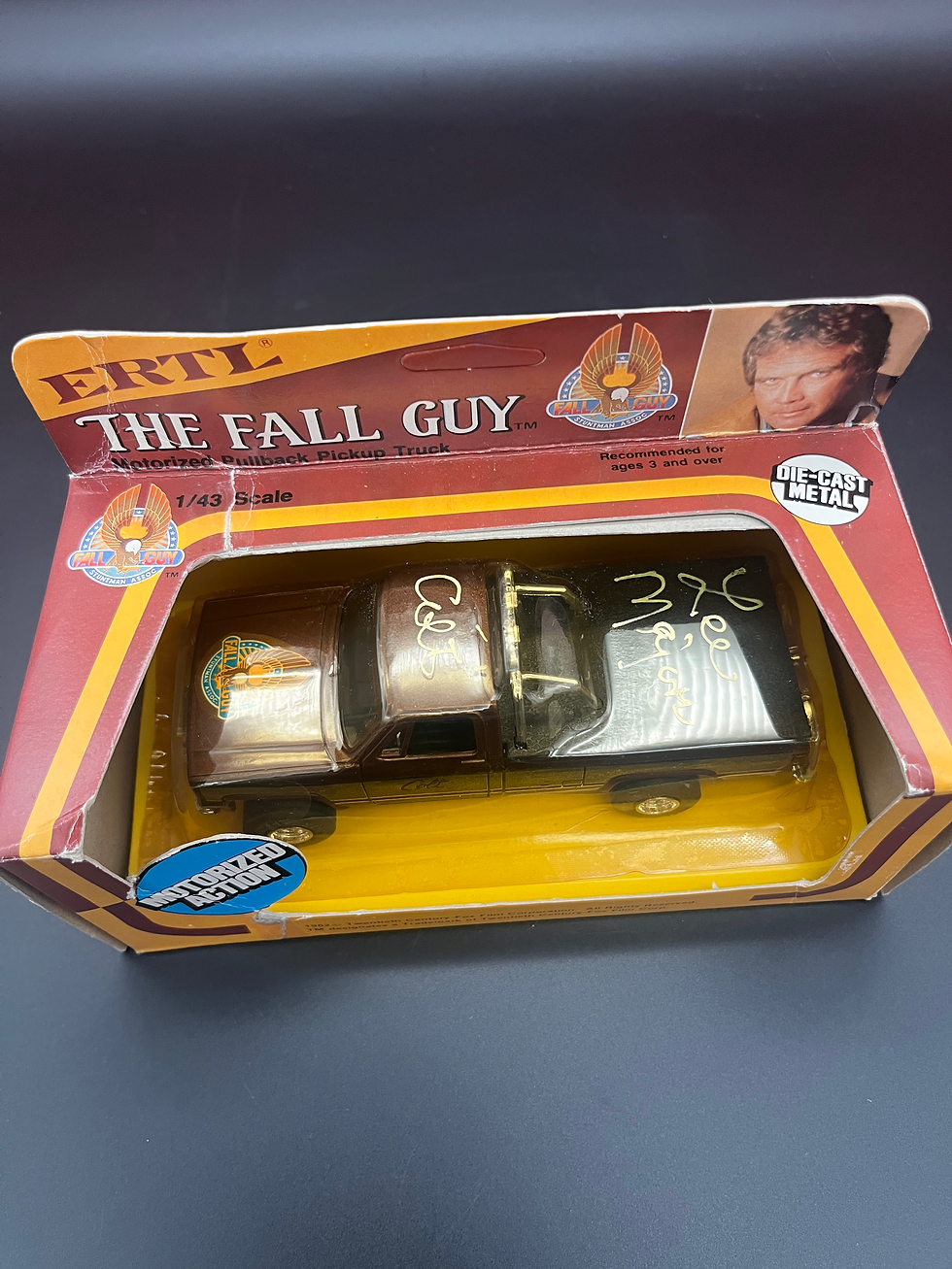 Thumbnail: 1982 Fall Guy 1/43 scale Motorized Pick-Up Truck Signed by Lee Majors