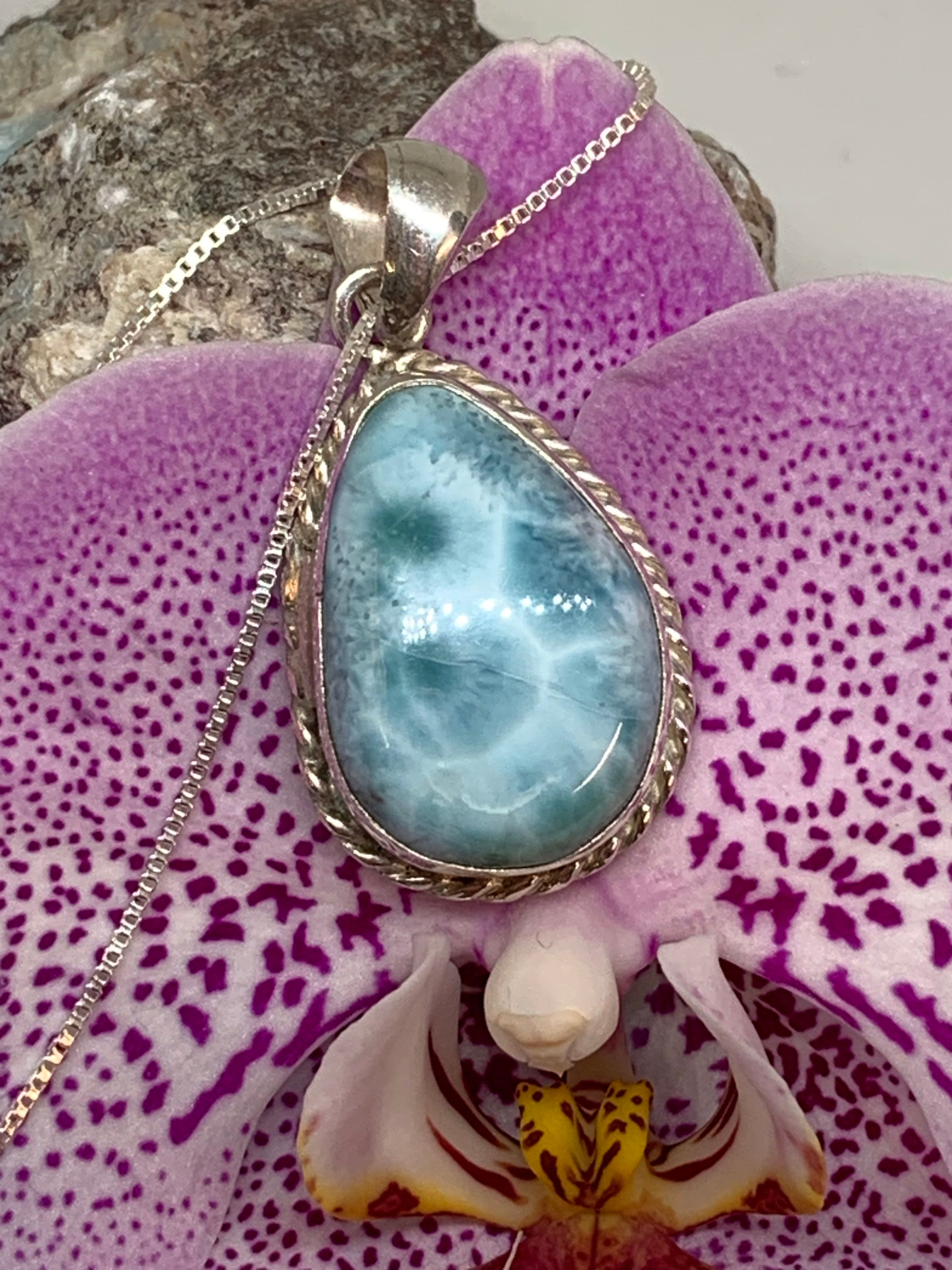 Larimar Pendant Necklace