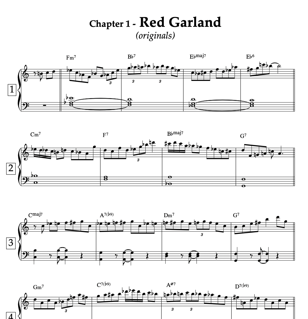 20 Licks by 4 Piano Giants (all keys)