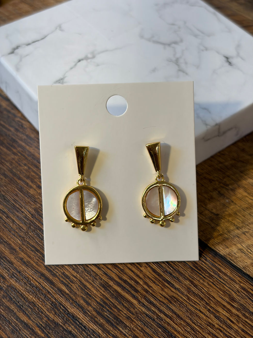 Thumbnail: Pearl Aura Drop Earrings