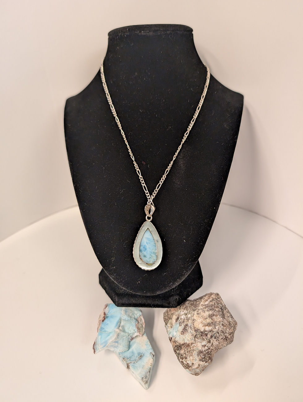 Thumbnail: Larimar Pendant with Necklace 
